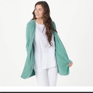 Barefoot Dreams hooded cardigan